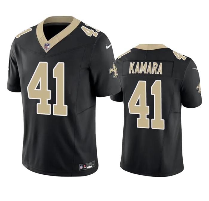 New Orleans Saints #41 Alvin Kamara Black 2023 F.U.S.E. Vapor Untouchable Limited Stitched Jersey